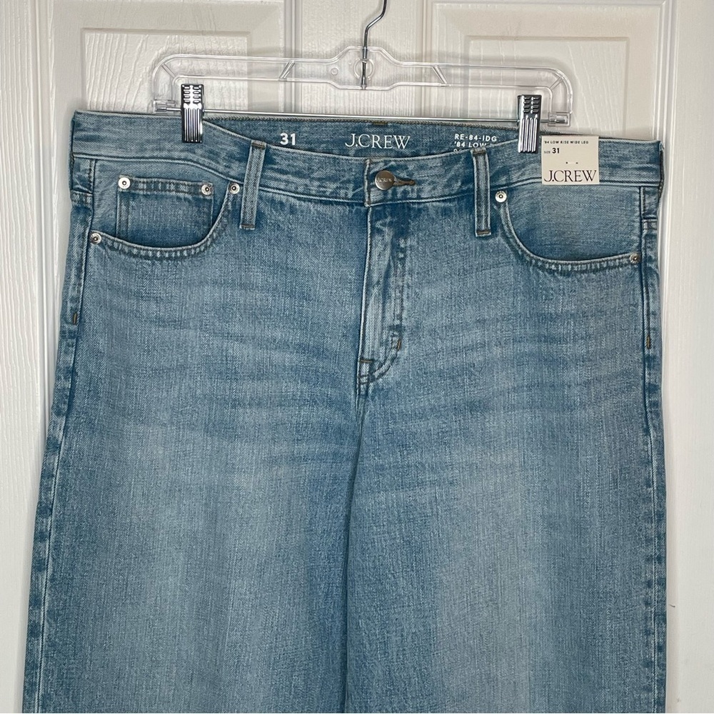 J. Crew '84 Low-Rise Wide-Leg Jean Preppy Academia CN821 in Synniva Wash 31 - Picture 5 of 16